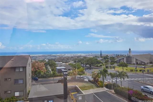 a view of a city with tall buildings