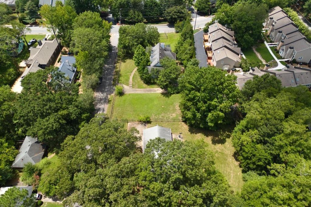 1917 Defoor Avenue Northwest Atlanta, GA 30318 - Photo 26 of 35 an aerial view of a house with a yard and lake view