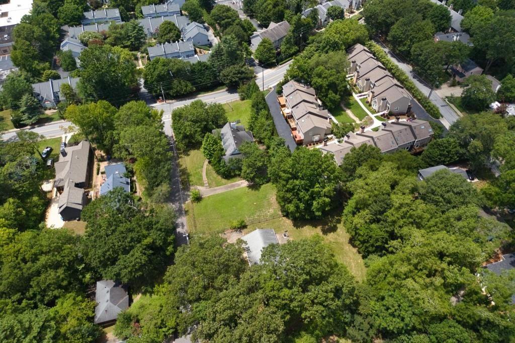 1917 Defoor Avenue Northwest Atlanta, GA 30318 - Photo 27 of 35 an aerial view of residential house with outdoor space and swimming pool