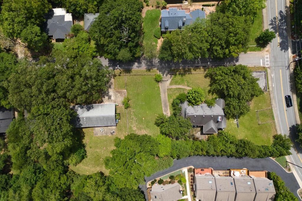 1917 Defoor Avenue Northwest Atlanta, GA 30318 - Photo 29 of 35 an aerial view of house with yard swimming pool and outdoor seating