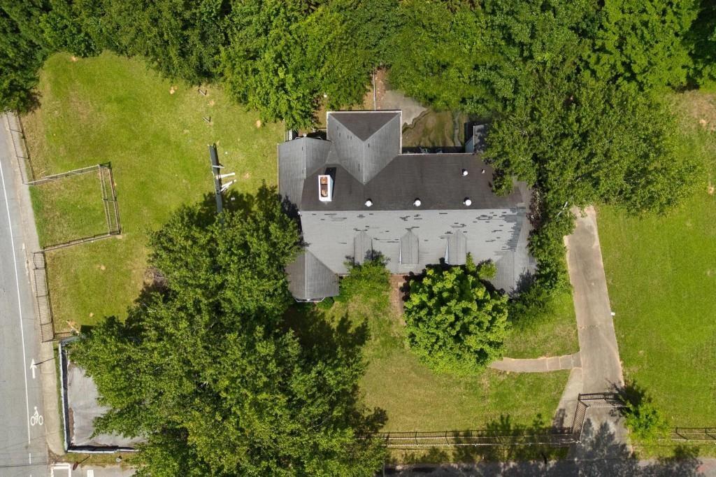 1917 Defoor Avenue Northwest Atlanta, GA 30318 - Photo 32 of 35 an aerial view of a house with a yard
