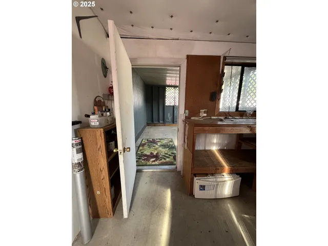 a view of storage and utility room