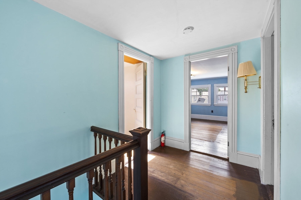 366 Cabot Street Beverly, MA 01915 - Photo 27 of 42 a view of entryway with wooden floor and stairs