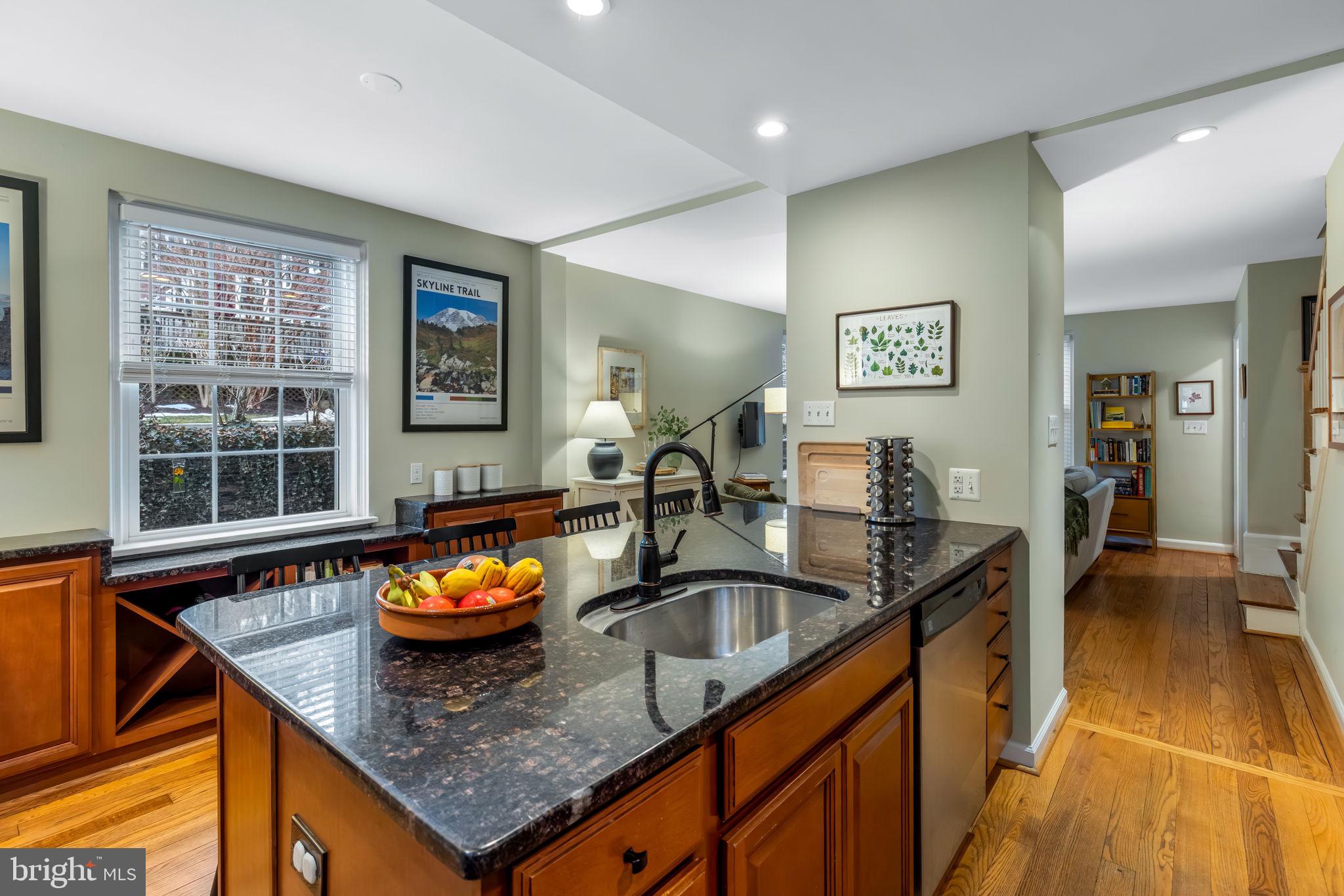 4225 32nd Road South Arlington, VA 22206 - Photo 15 of 36 a kitchen with granite countertop a sink and a counter top space