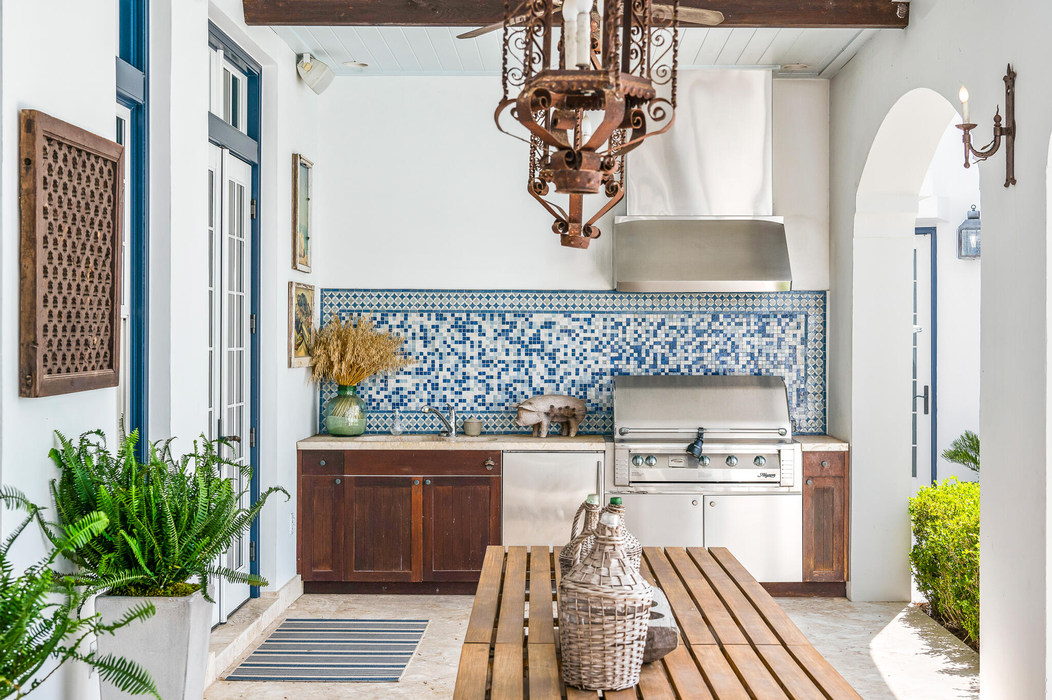 140 North Charles St Inlet Beach Inlet Beach, FL 32461 - Photo 15 of 72 a kitchen with stainless steel appliances a counter top space and cabinets