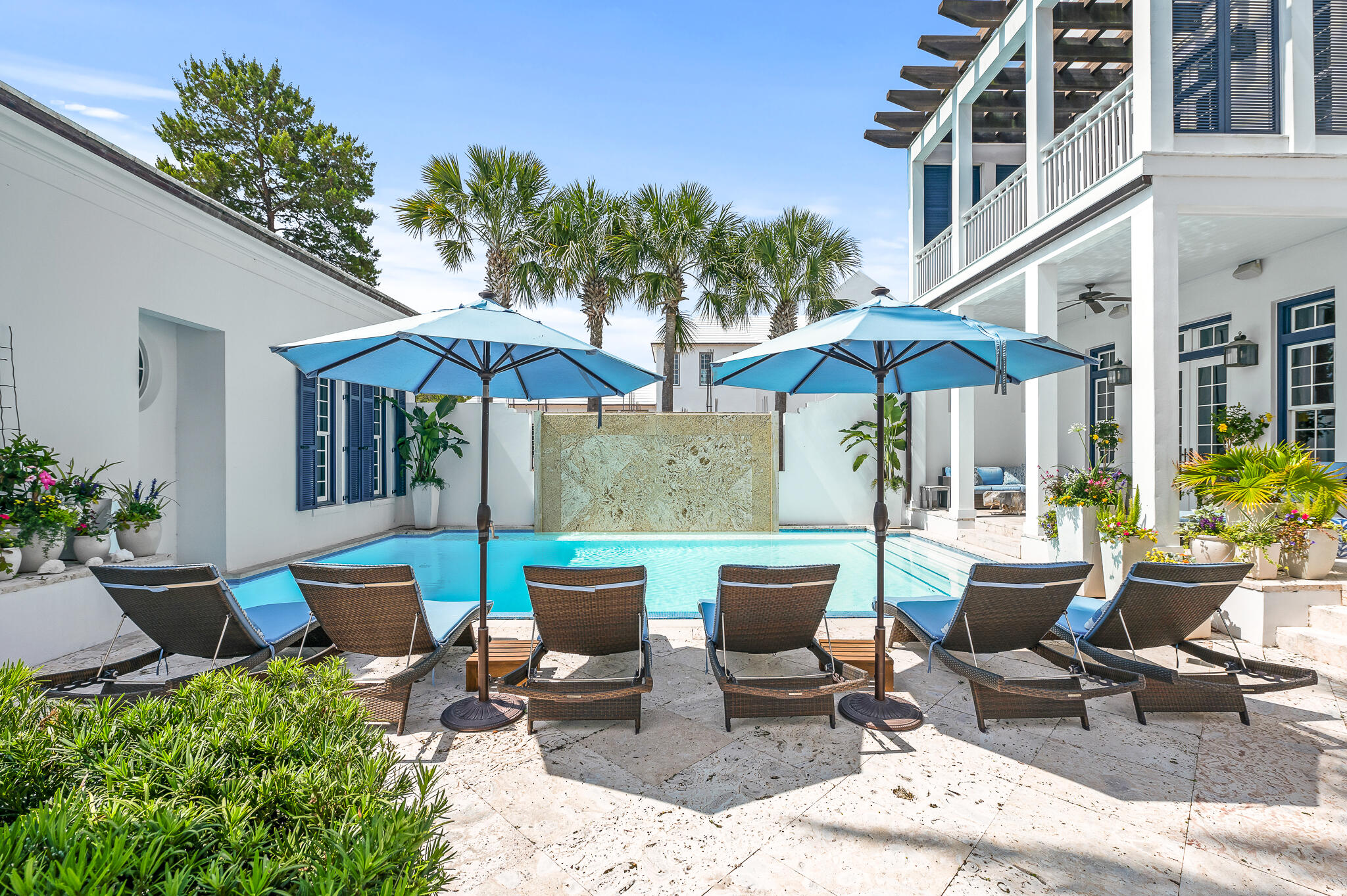 140 North Charles St Inlet Beach Inlet Beach, FL 32461 - Photo 8 of 72 a view of a patio with chairs and potted plants