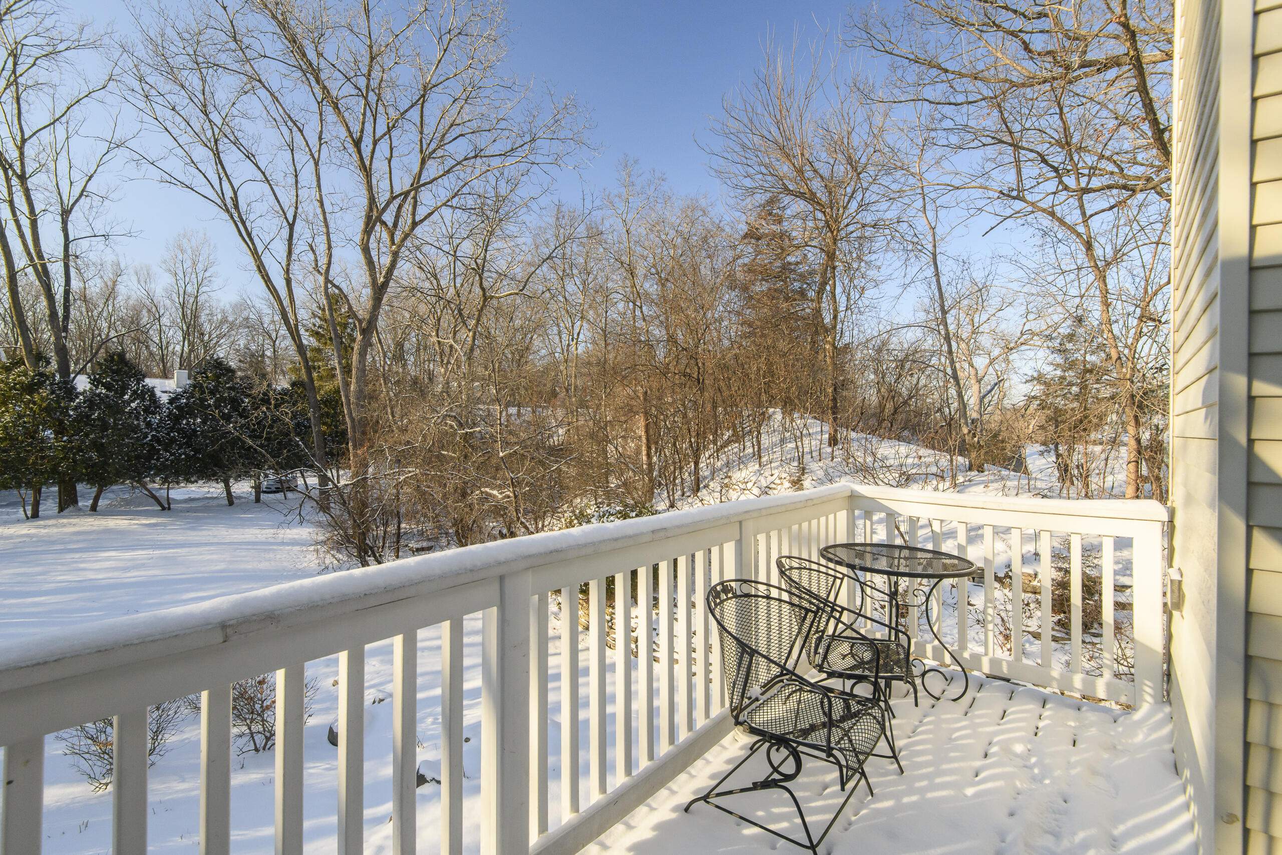 323 Riverview Drive, Unit 4 Delafield, WI 53018 - Photo 28 of 36 Winter balcony/kitchen