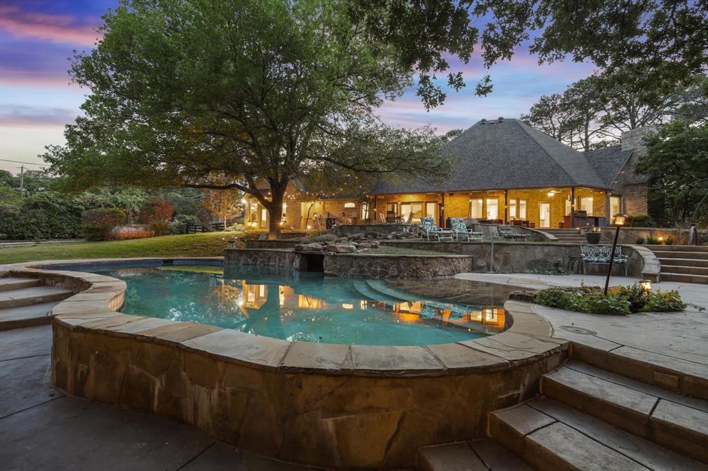 2740 High Road Flower Mound, TX 75022 - Photo 34 of 35 swimming pool view with a lake view