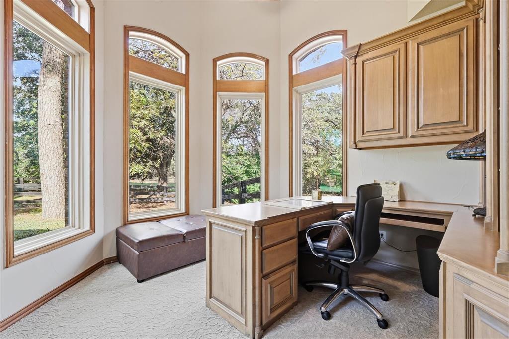 2740 High Road Flower Mound, TX 75022 - Photo 5 of 35 a view of a workspace with furniture and a window