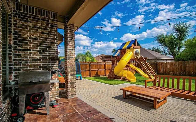 a view of outdoor space with seating