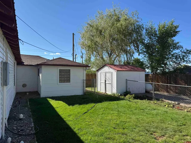 a house view with a garden space