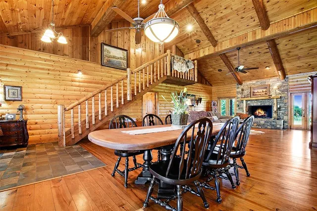 a view of a chairs and tables in the patio
