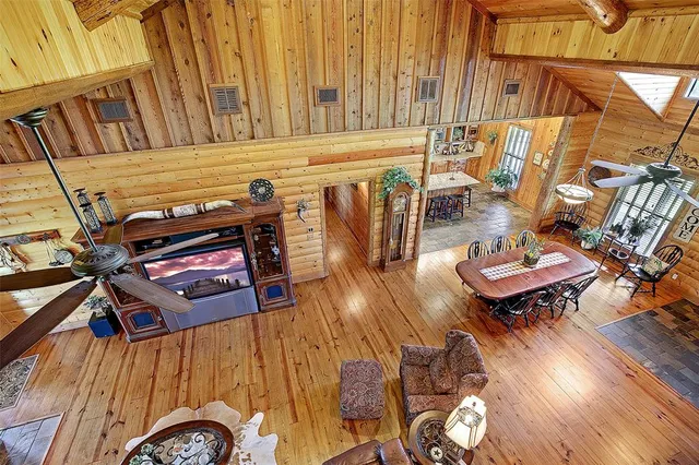 a large kitchen with lots of counter space and a sink