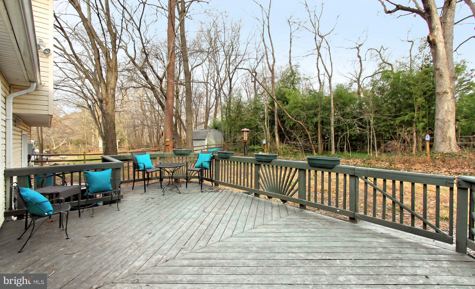 12302 Coleraine Court Reston, VA 20191 - Photo 28 of 35 Deck with Great Views of .58 Acre Lot