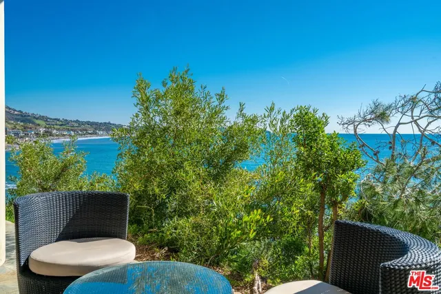 a view of a swimming pool with a yard