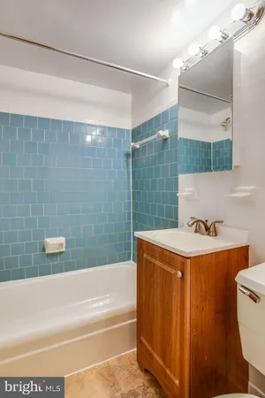 a bathroom with a sink a toilet and a bathtub