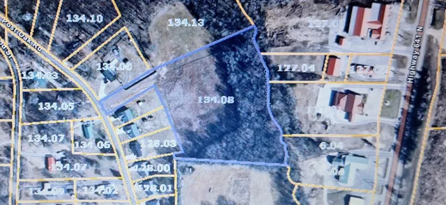 a view of an ocean from a yard