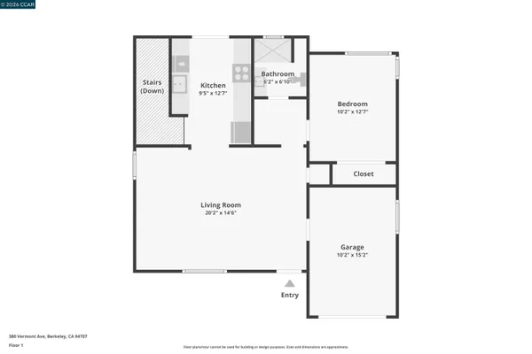 $1,390,000 | 380 Vermont Avenue, Berkeley, CA 94707