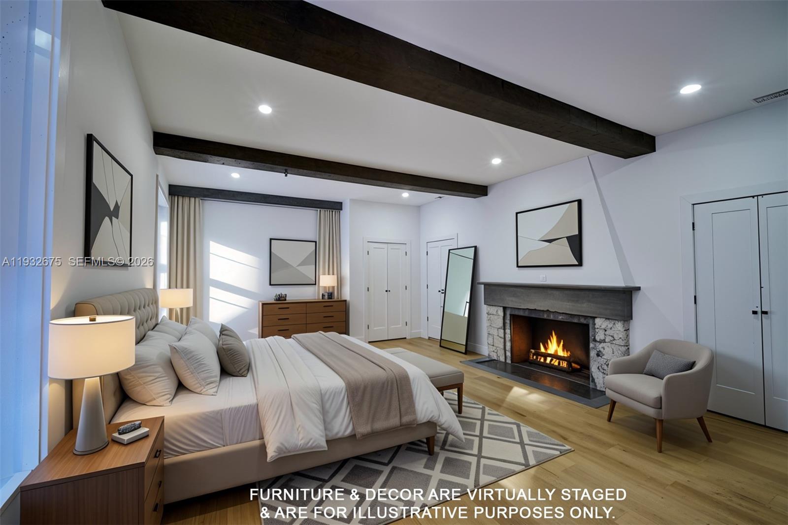 189 McNamara Road Spring Valley, NY 10977 - Photo 18 of 47 a bedroom with a bed and wooden floor