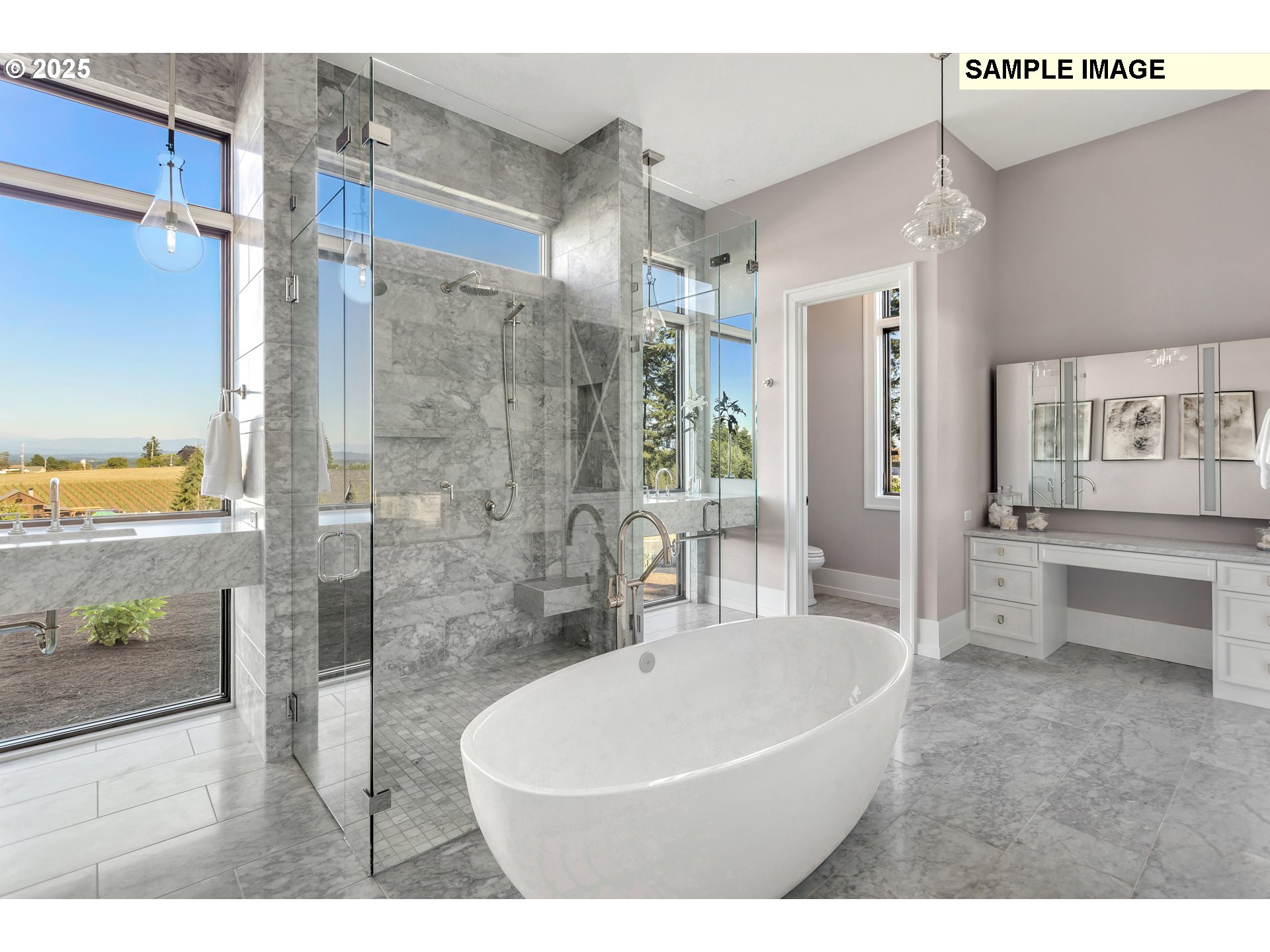 29435 Southwest Mountain Road West Linn, OR 97068 - Photo 46 of 48 a bathroom with a bathtub and a shower