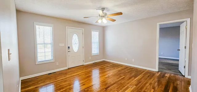 a view of wooden floor