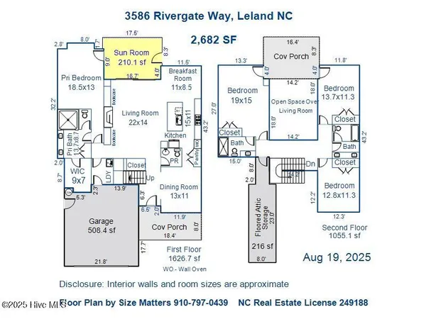 $769,900 | 3586 Rivergate Way Northeast, Leland, NC 28451