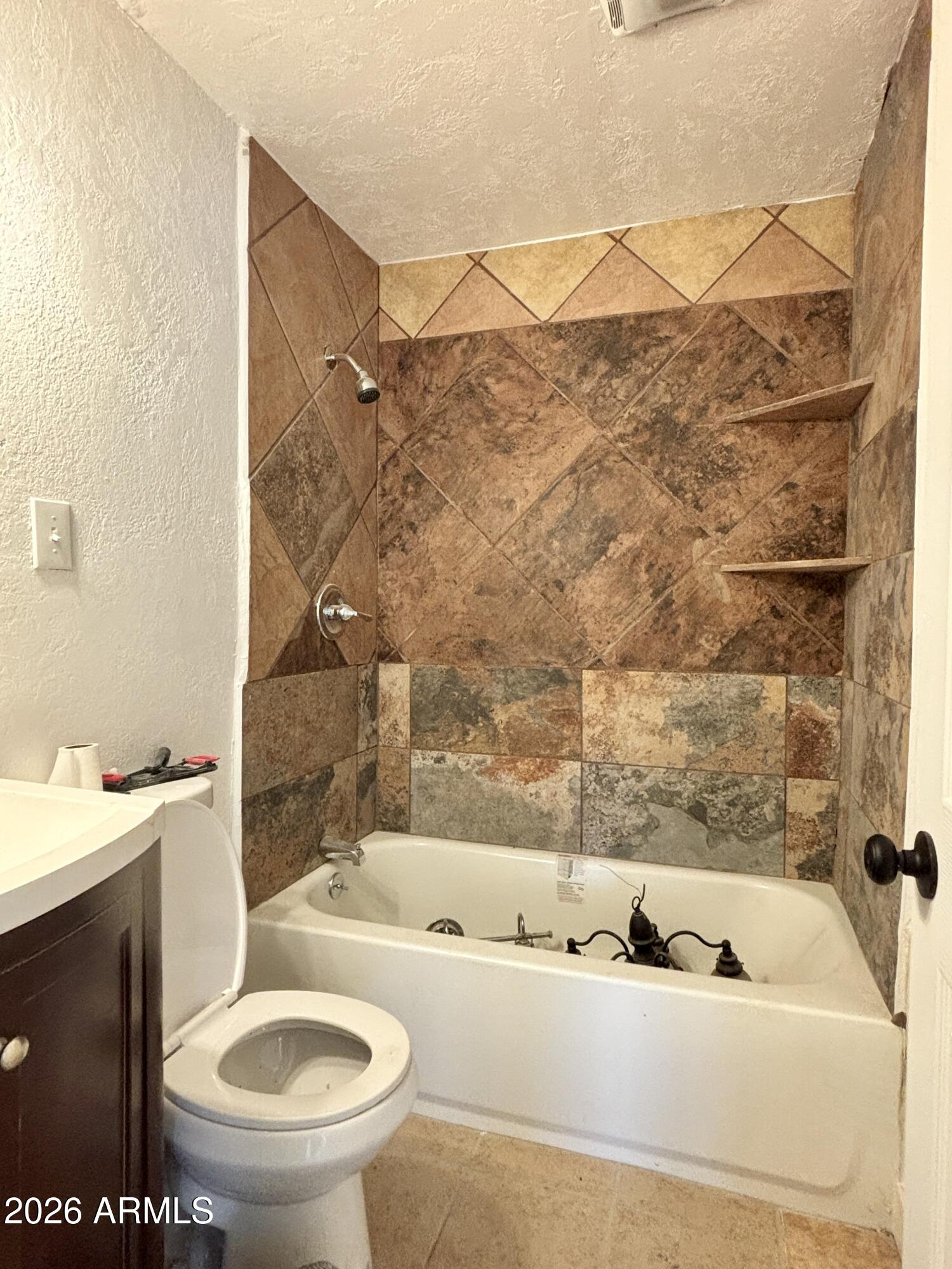 3036 West Almeria Road Phoenix, AZ 85009 - Photo 13 of 18 a bathroom with a sink a toilet and shower
