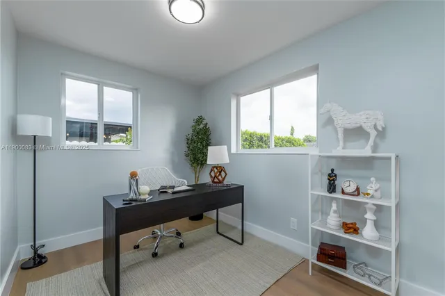 a room with a window