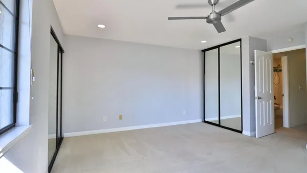 a view of an empty room