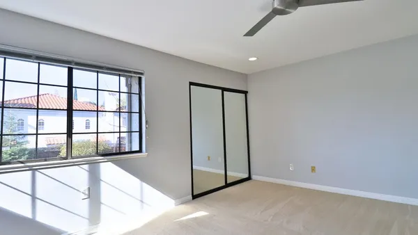 a view of an empty room