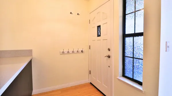 a view of front door