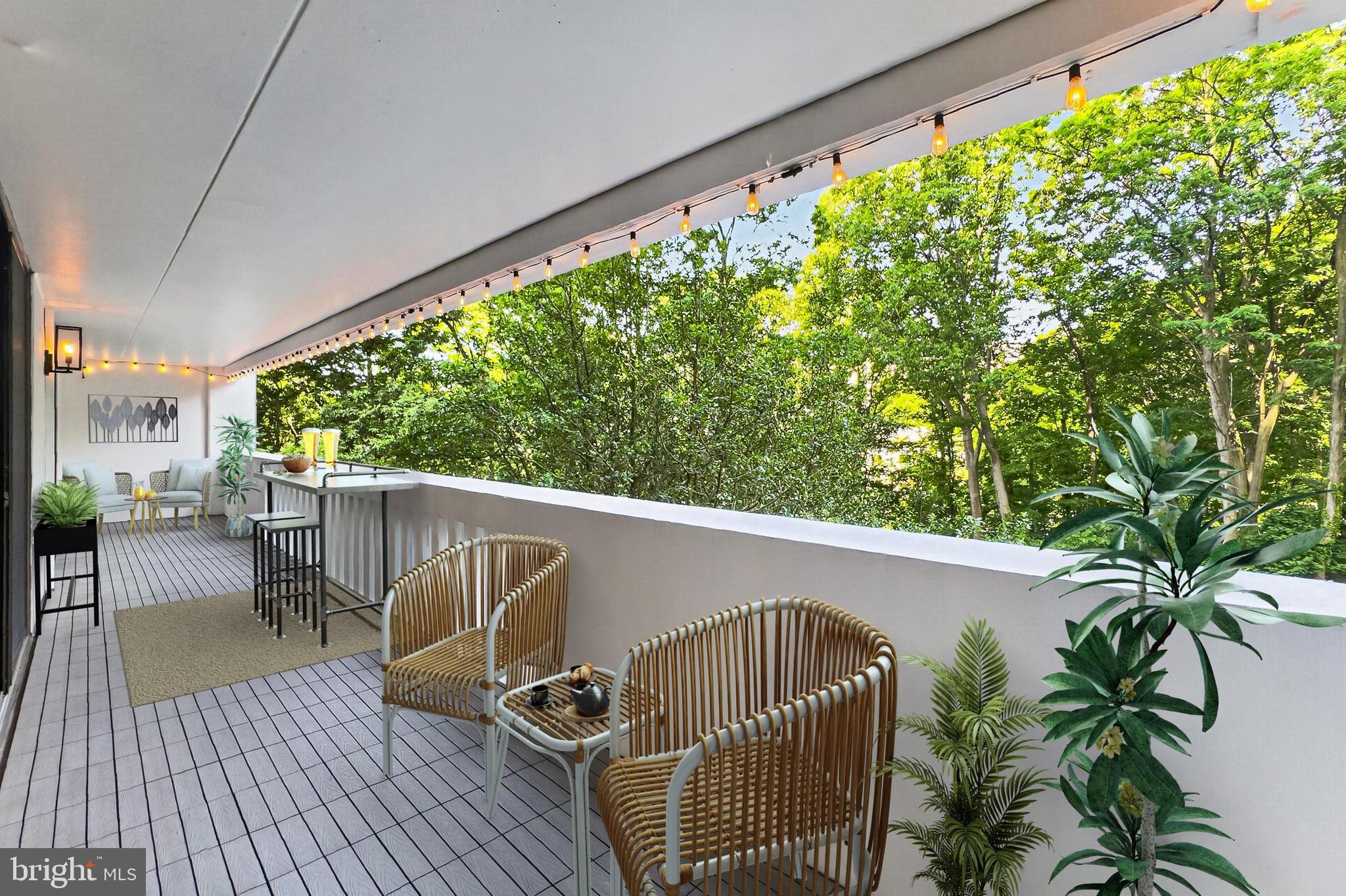 6101 Edsall Road, Unit 312 Alexandria, VA 22304 - Photo 40 of 78 Balcony Virtually Staged