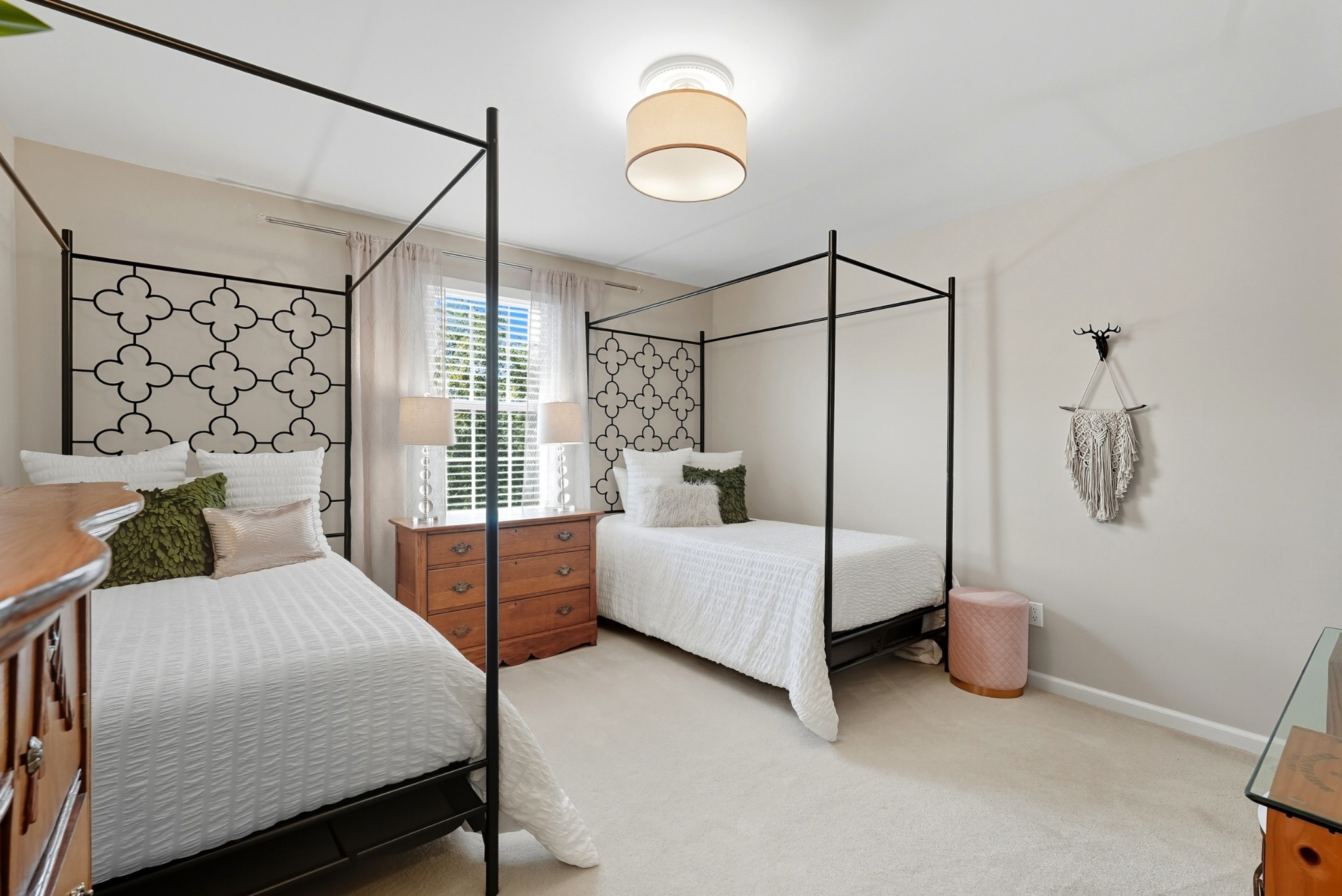 401 Huntington Ridge Drive Nashville, TN 37211 - Photo 22 of 38 a bedroom with a bed and a chandelier