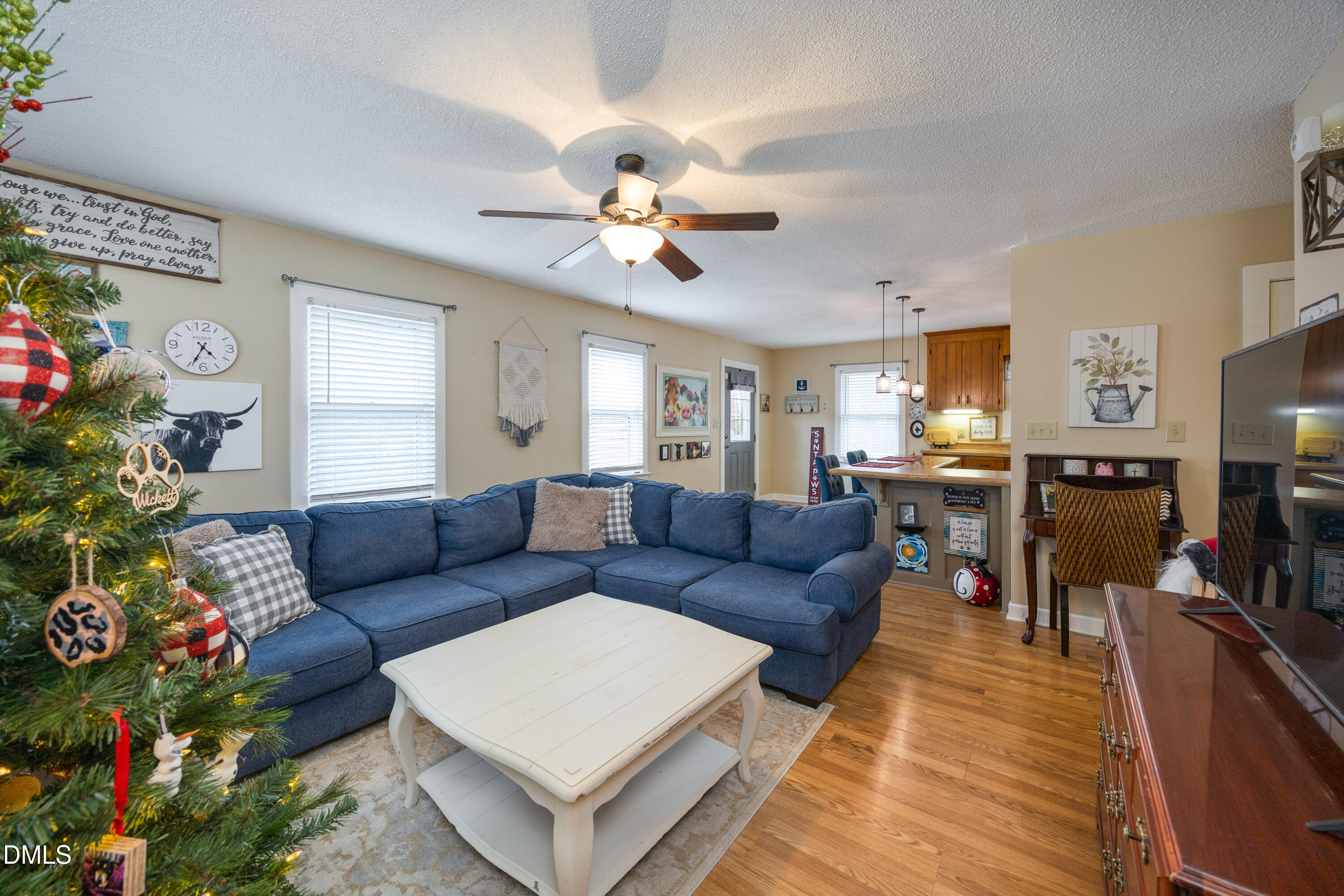 1854 Pope Road Dunn, NC 28334 - Photo 5 of 27 a living room with furniture kitchen view and a potted plant