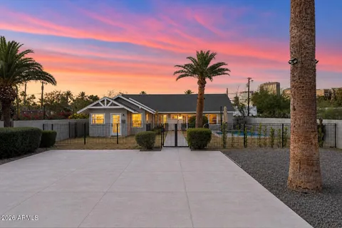 a view of a house with a patio