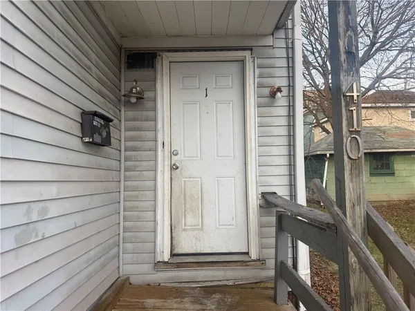 a view of two door of the house