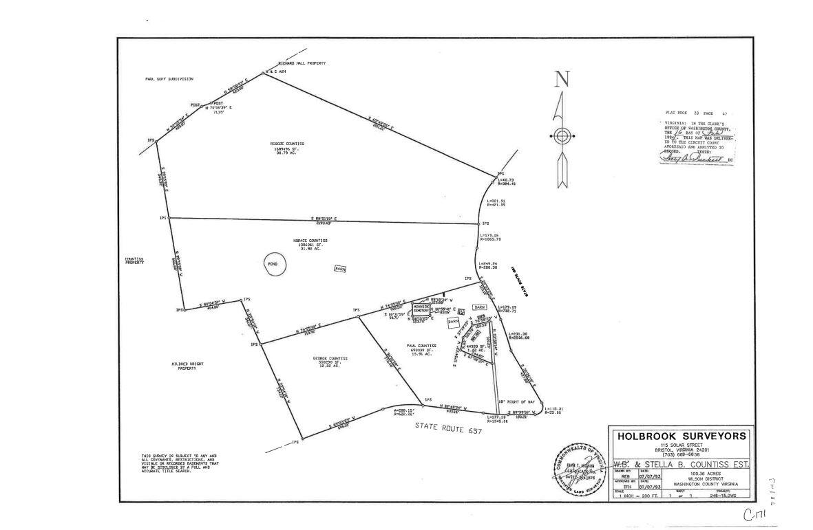 Tbd Countiss Road Abingdon, VA 24210 - Photo 2 of 20 Countiss Plat