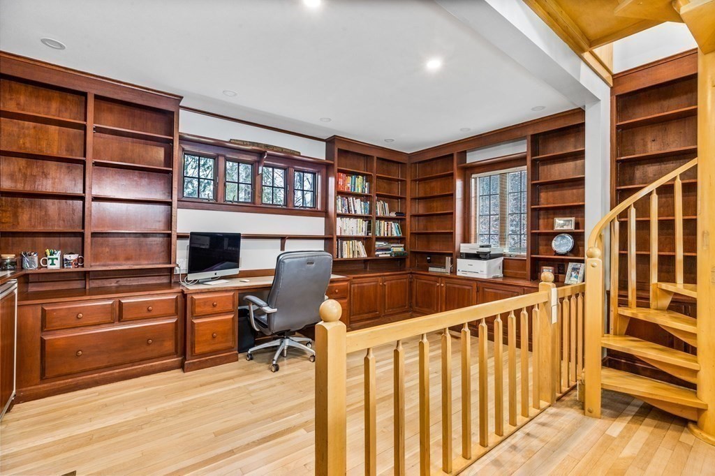 597 Main Street Hingham, MA 02043 - Photo 31 of 42 a view of a living room and workspace with furniture