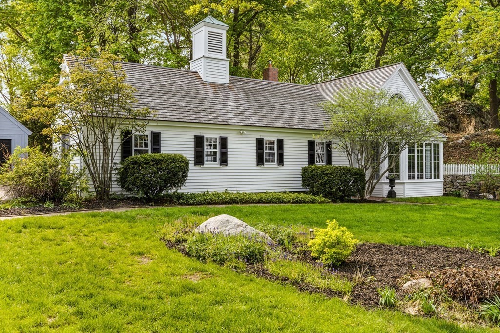 597 Main Street Hingham, MA 02043 - Photo 35 of 42 a front view of house with yard and trees