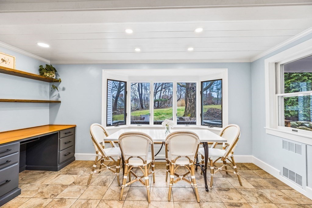 597 Main Street Hingham, MA 02043 - Photo 6 of 42 a view of a dining room with furniture window and outside view