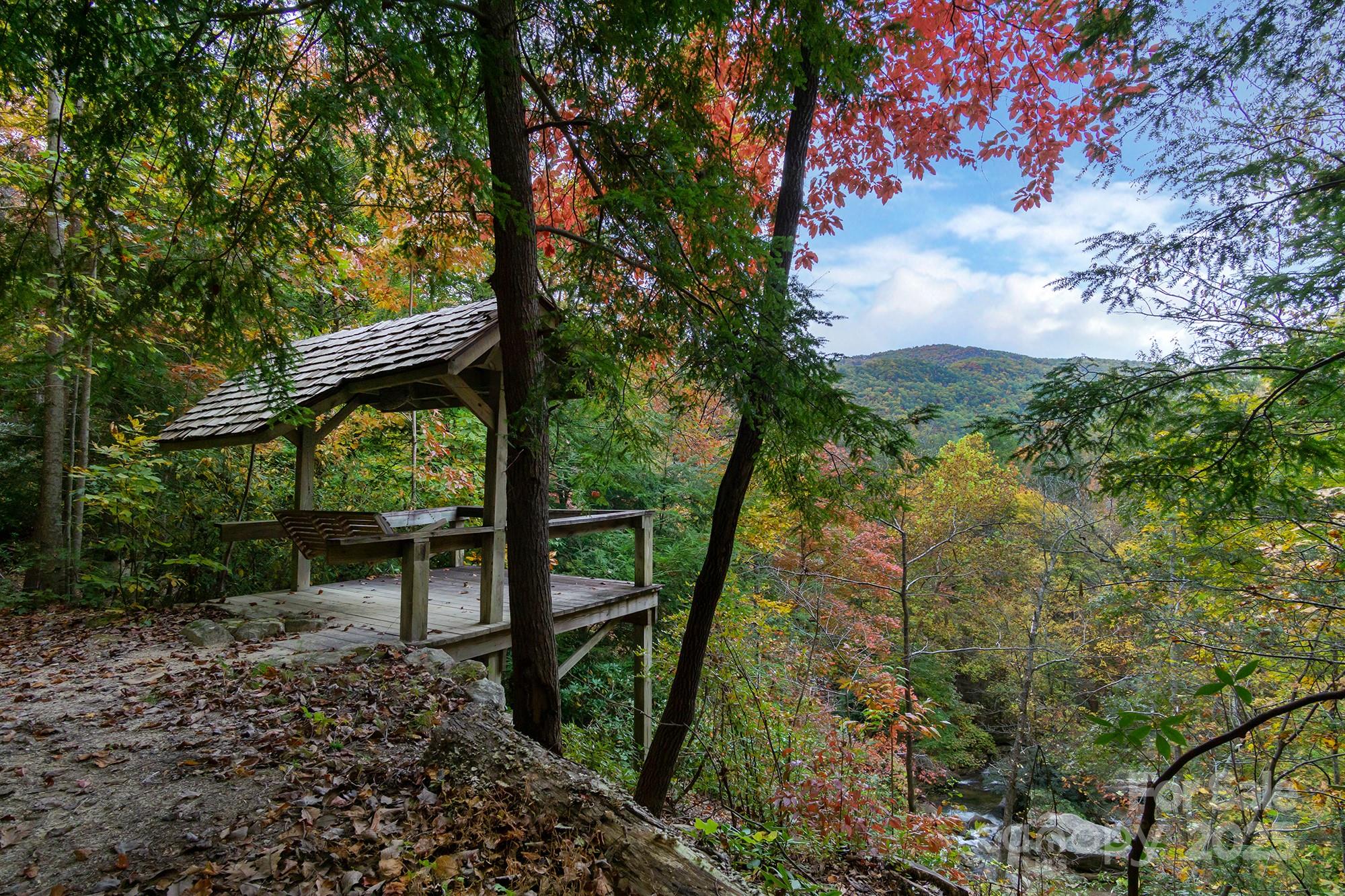 401 Winterle Road Black Mountain, NC 28711 - Photo 38 of 44 a backyard of a house with lots of green space