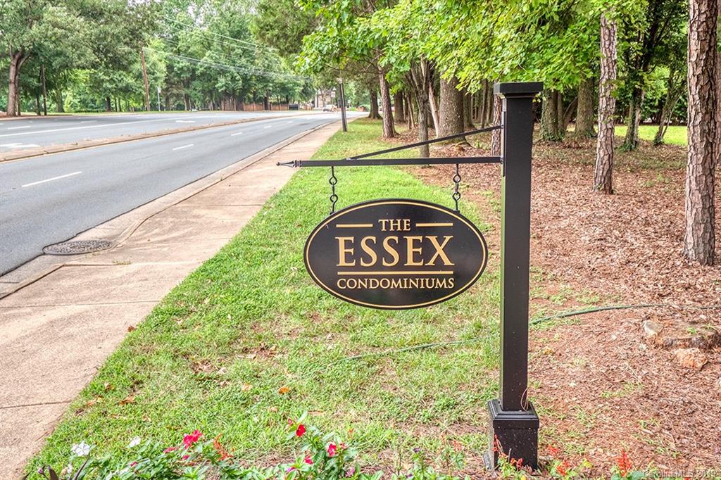 4948 Sardis Road, Unit B Charlotte, NC 28270 - Photo 25 of 30 a view of outdoor space with garden and signage