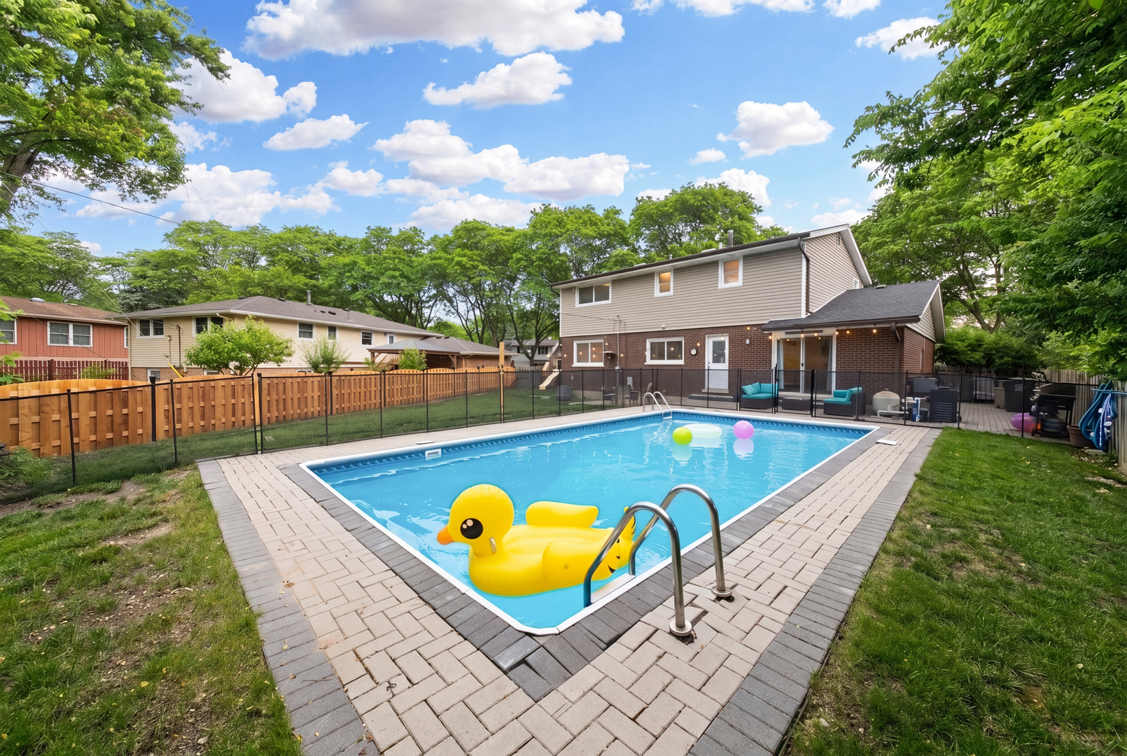 2005 Cayuga Lane Mount Prospect, IL 60056 - Photo 28 of 28 a view of a swimming pool with a lounge chairs