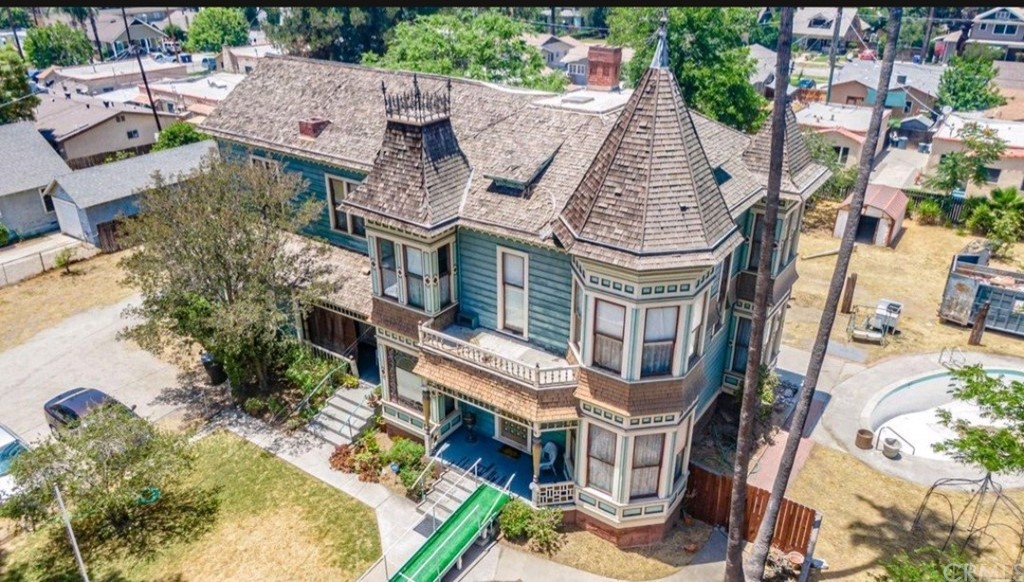 3121 Mulberry Street Riverside, CA 92501 - Photo 66 of 67 an aerial view of a house with a garden and deck