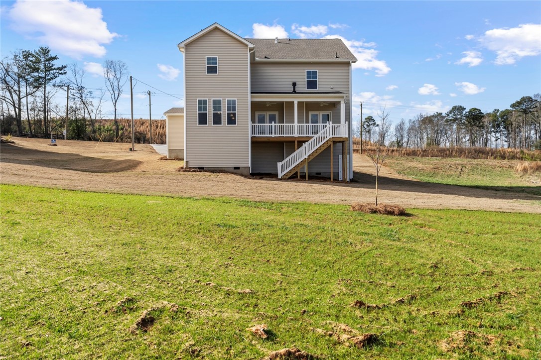3140 Midway Road Anderson, SC 29621 - Photo 37 of 39 The house features a back balcony and porch, perfect for enjoying outdoor moments.