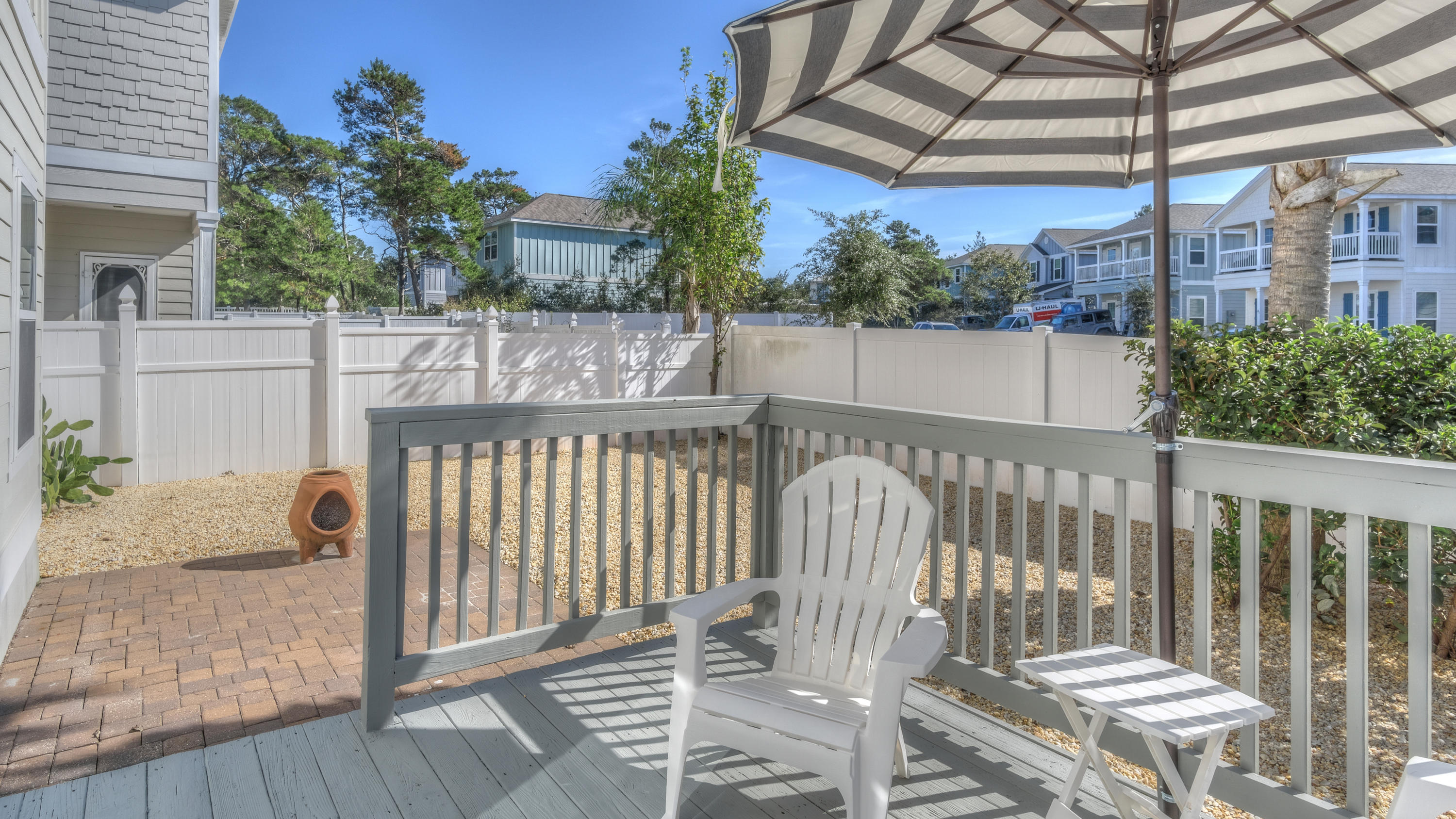 49 Topside Drive Inlet Beach, FL 32461 - Photo 18 of 46 a view of a chair and table in the balcony