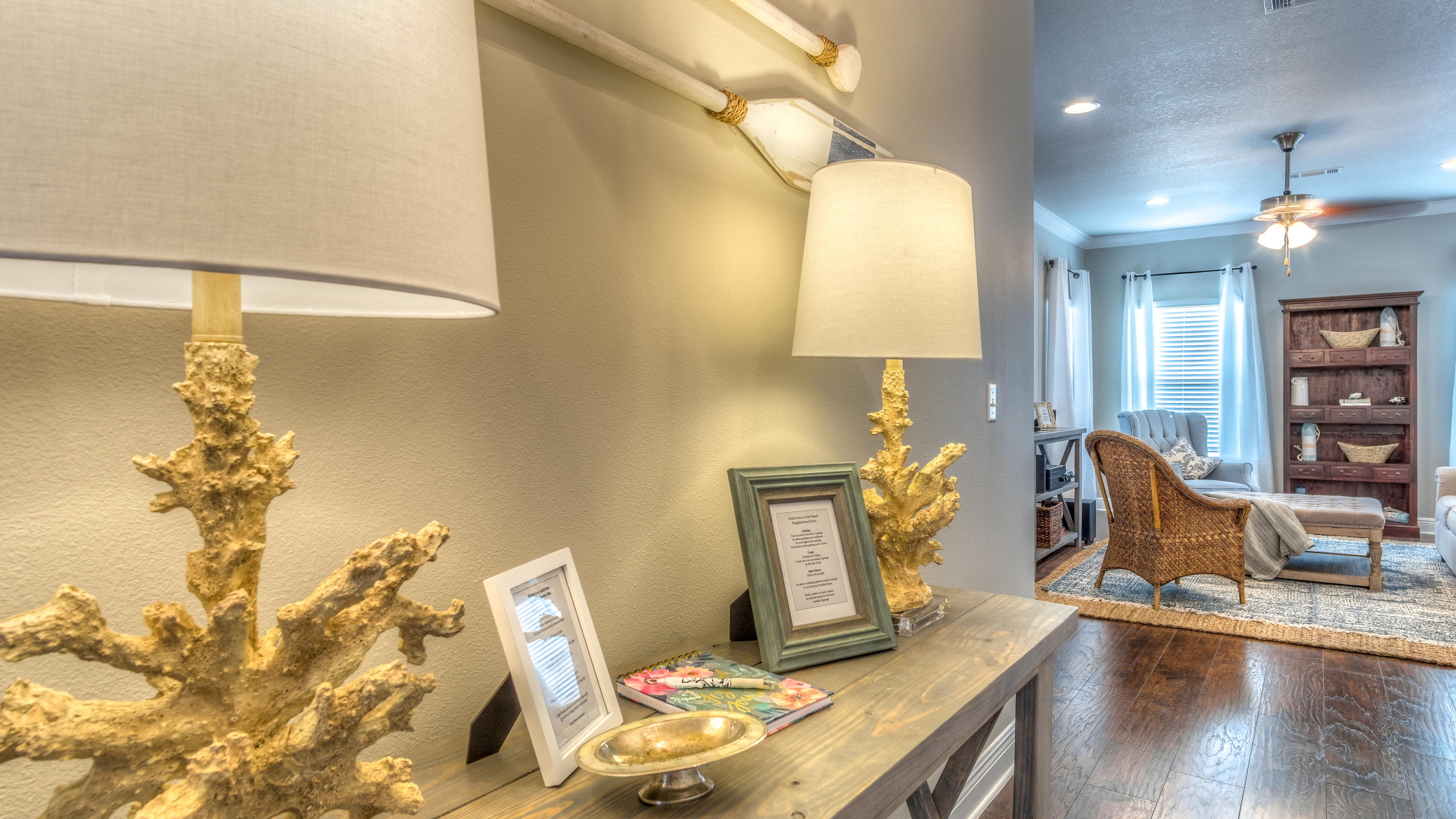49 Topside Drive Inlet Beach, FL 32461 - Photo 7 of 46 a workspace with furniture and wooden floor