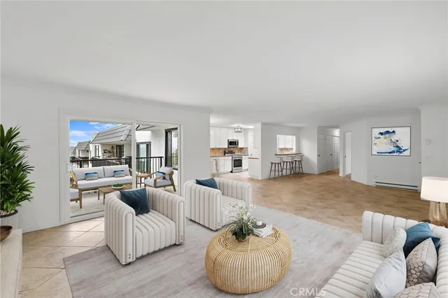 a living room with furniture and a couch