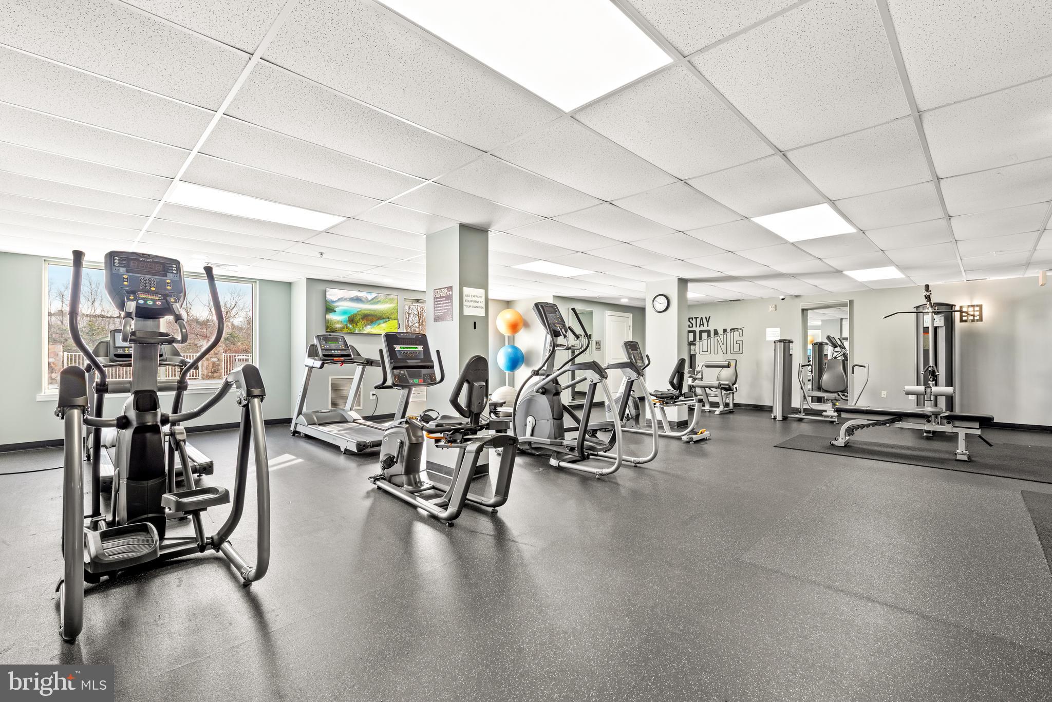 6301 Edsall Road, Unit 424 Alexandria, VA 22312 - Photo 29 of 30 a view of a room with gym equipment