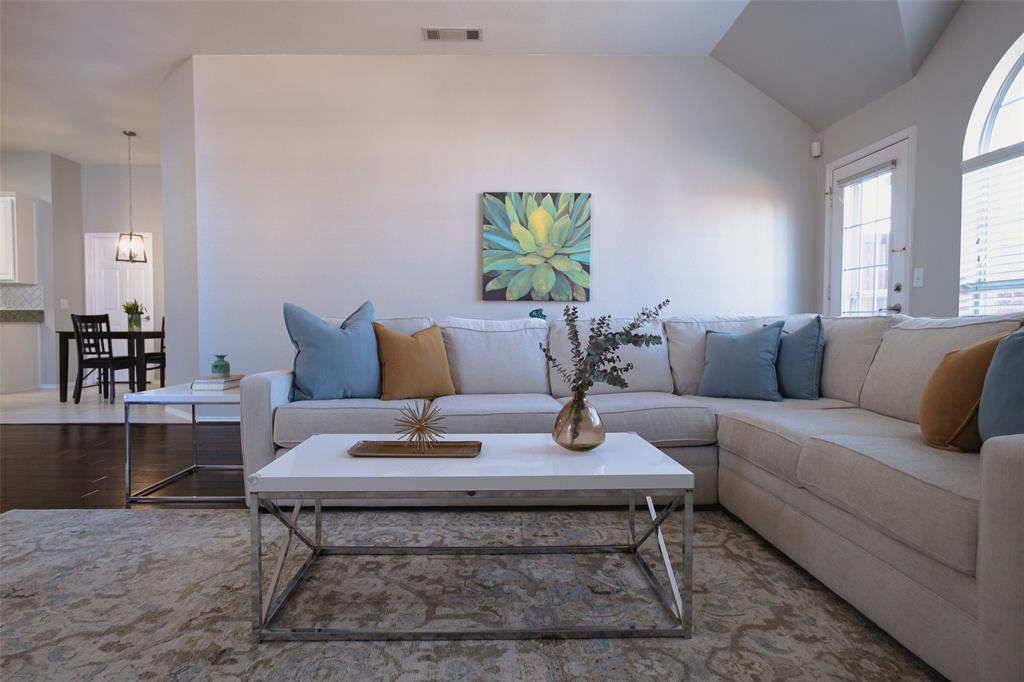 2513 Hunters Run Drive Plano, TX 75025 - Photo 7 of 36 a living room with furniture and wooden floor